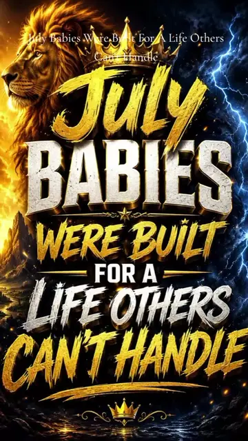 July Babies Were Built For A Life Others Can't Handle Are you a Leo ♌  #zodiacsi