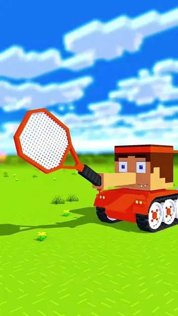 Tank Tennis Game: Steve vs Alex - Minecraft Animation #Minecraft #3danimation #s