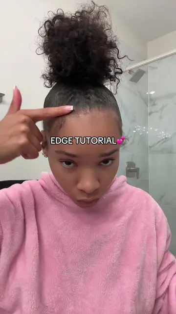 my favorite part 🥰 #evadiamondj #fyp #naturalhair #edges #tutorial 