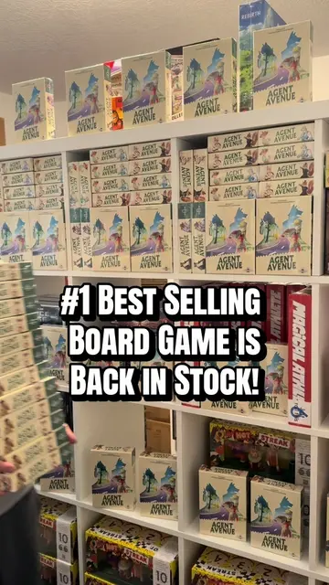 Our #1 Best Selling Board Game is Back in Stock! Agent Avenue! #boardgames 