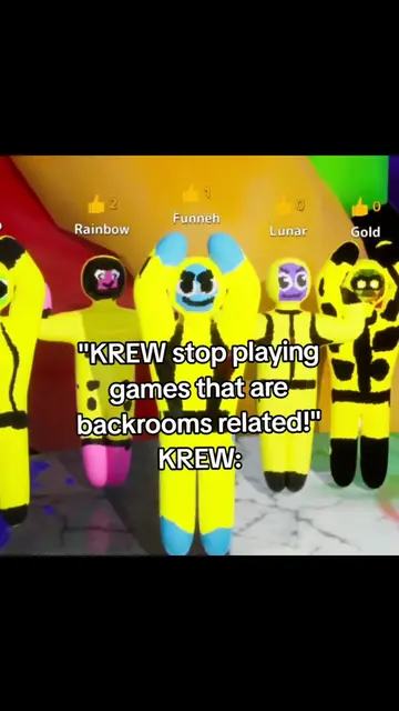 WHO KEEPS PUTTING THEM IN THE BACKROOMS?! 😭 #krew #itsfunneh #viral #backrooms 