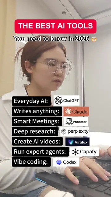 The lazy AI work stack for 2026 😉 #AITools #AI #TechTok #Claude #fyp