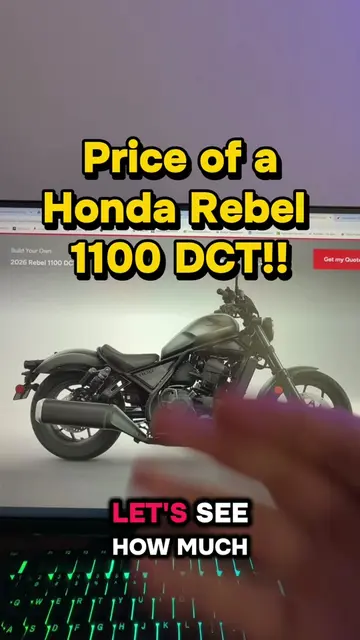 How Much Money Do You Need to Afford a 2026 Honda Rebel 1100 DCT? #money #financ