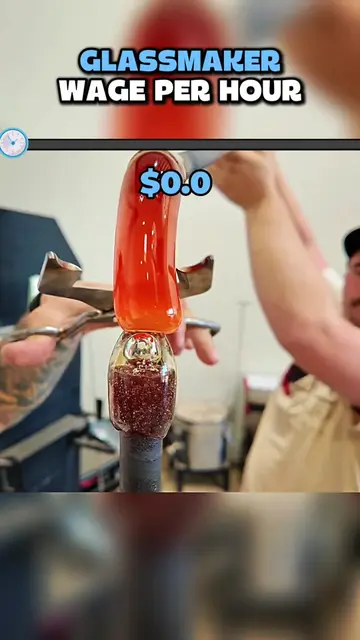 Glassmaker wage per hour! #fyp #foryou #viral 