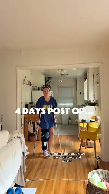ACL surgery recovery morning routine #ACL #womenssports #femaleathlete #aclrecov