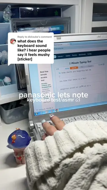 Replying to @dicksuke panasonic lets note cf s10 keyboard test / asmr !! pls ign