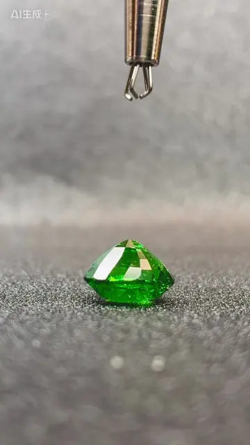 This is not emerald. This is 7 carats of natural Tsavorite garnet from Tanzania.