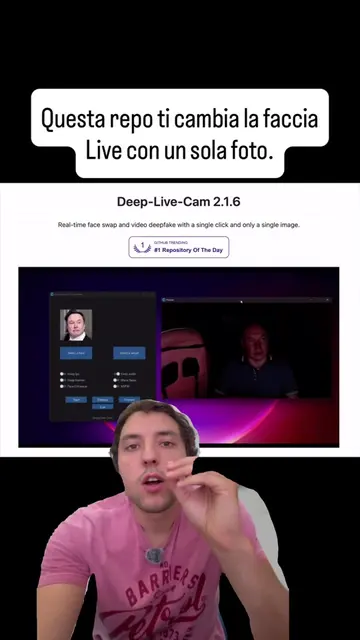 Questo repo open source ti cambia la faccia in tempo reale sulla webcam con una 
