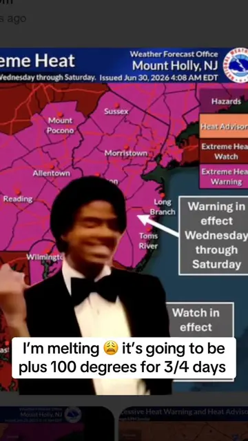 This heat is crazy 🥵#Meme #MemeCut #nj #heat #hot 