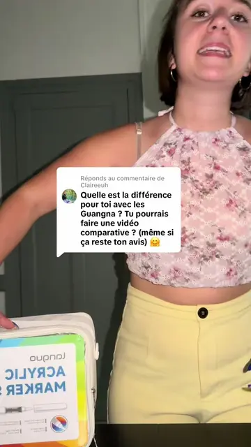Réponse à @Claireeuh Vous préférez lesquels ? 🖍️ #feutresacryliques #offresdété