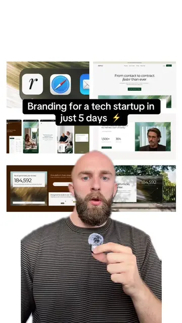 B2B tech branding in just 5 days  ⚡️ #design #startup #branding 