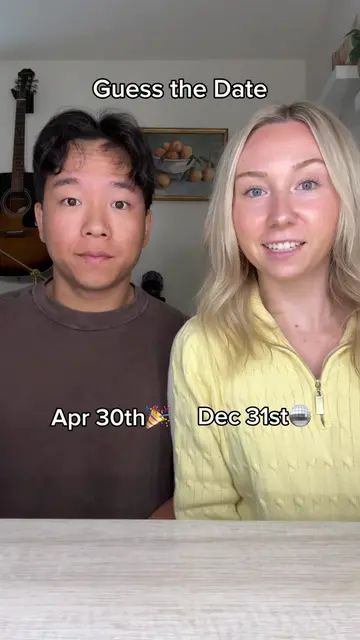 guess the date!👀 #couple #humor #challenge #relationships 