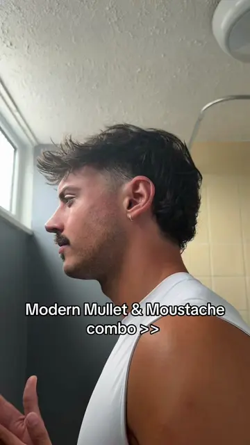 Fresh cut for the summer #mullet #moustache #modernmullet #haircuts #hairstyle 
