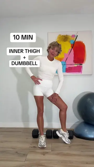 Inner thighs in just 10 minutes! 🔥 Try these 5 moves: ✨ 10–12 reps of each move