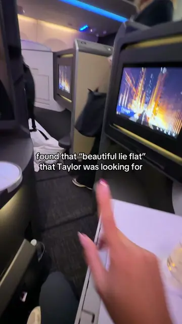 always geeking out about a lie flat seat 🤩 @American Airlines #american #busine