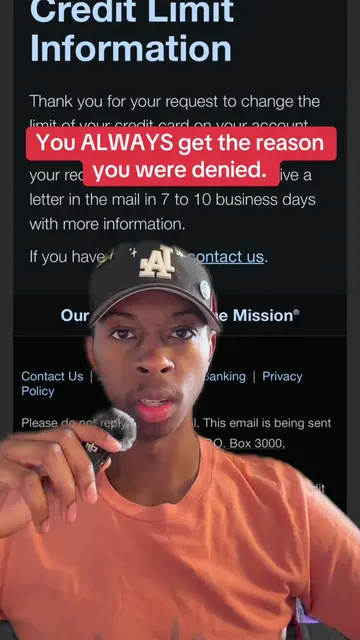Stop saying you don’t know why you got denied. Banks are required to provide an 
