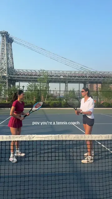 dw we crushed backhands all day   @Aviva Mehta #tenniscoach 