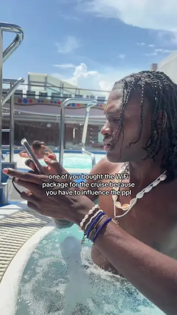 They must know!!! Like? #carnivalcruise #foryoupage #wifi #influencer #friendshi