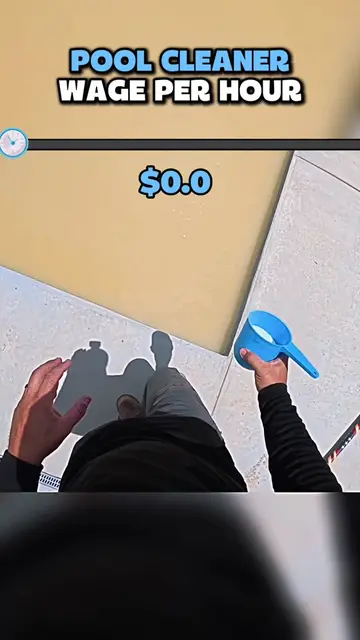 Wtf is this? Milky pool? #poolcleaner #wage #viral #money 