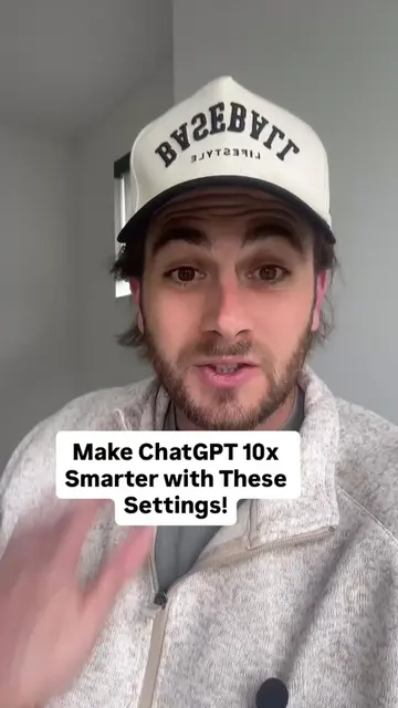 Turn on these ChatGPT settings to make it 10X smarter #chatgpt