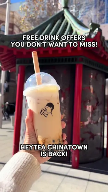 FREE drinks, anyone?🧋  Celebrate the reopening of HeyTea Chinatown with these a
