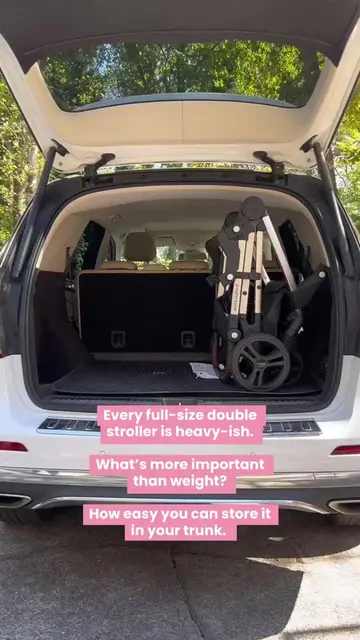 The top of our must-have list? Fits in the trunk.  #MockingbirdStroller #Strolle