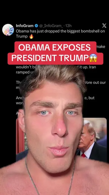 OBAMA EXPOSES PRESIDENT TRUMP😱 #usa #trump #iran #war #ww3 