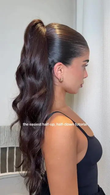 i’ll NEVER do a half-up, half-down without VOLUME…and it’s so easy it’s fool pro