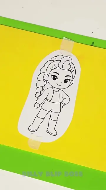 Color the Cool Idol! 🎨✨ Pick Your Colors! 🖍️😊 #kidsvideo #ColoringActivity #C