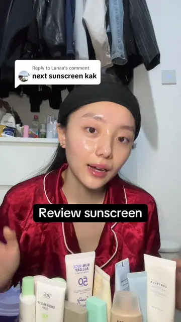 Replying to @Lanaa review my sunscreens ☀️✨ 1. @Dr. G green mild up sun 2. @celi