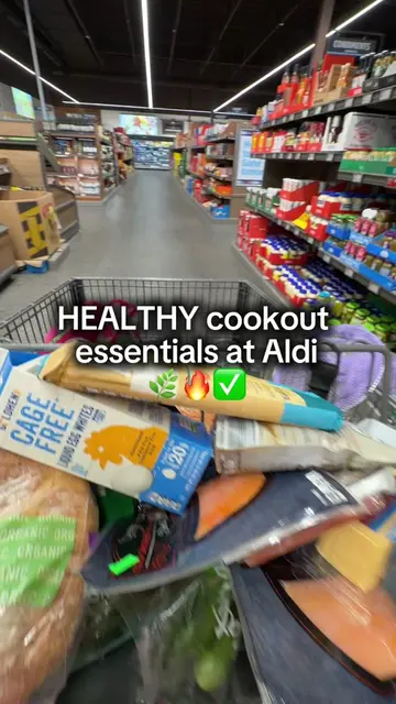 Healthy cookout essentials at Aldi 🌿🔥#crunchymom #antiinflammatory #guthealth 