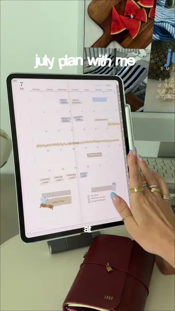 July plan with me on my iPad 🫐 July is the perfect month for a mid year reset! 