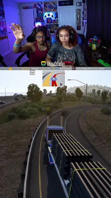 Dispatch said the load was late🫠 #fyp #bonkclips #funny #americantrucksimulator