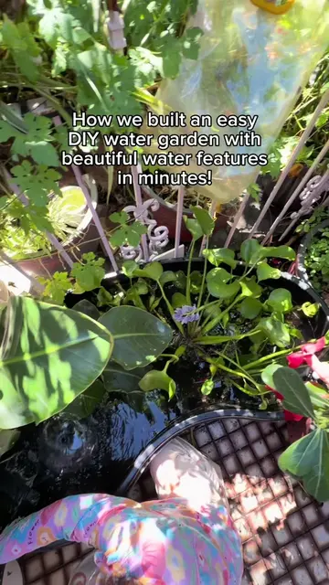 Transforming mom’s front patio into a dreamy water garden might be one of our fa