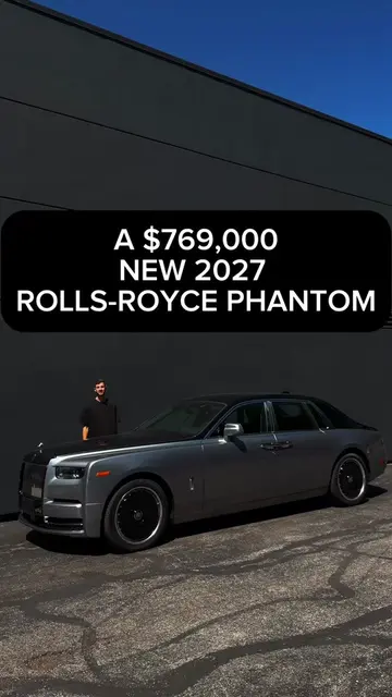 A nearly $800,000 example of the 2027 Rolls Royce Phantom. This one finished in 