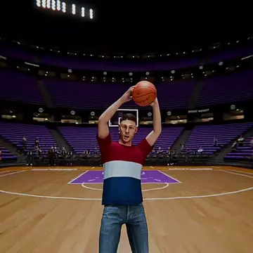 Fan Wins _1M By Missing Half Court Shot (Fiction) 😳 #3Danimation #LearnOnTikTok