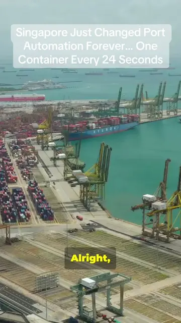 Singapore’s Tuas Port is now the largest automated container terminal in the wor