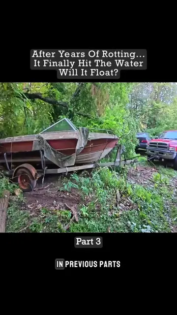 The free boat finally hit the water  #boat #restoration #mechanic #willitrun #ba