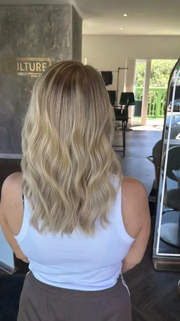 A stunning creamy blond blend created using @O&M another stunning transformation