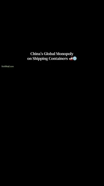 China’s dominance over globally shipping supply… 🇨🇳🚢🛳️