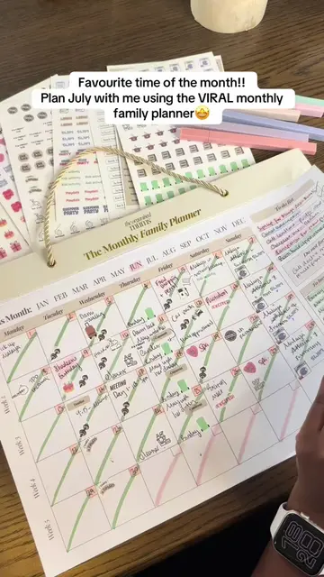 Our monthly family planner is our best selling wall planner! It’s simple and eas