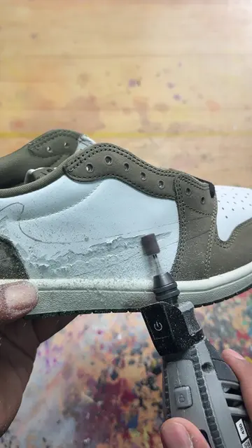 The Air Jordan 1 Low Olive was too basic… so we had Vick Almighty turn them into