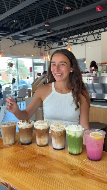 have you tried these yet?! 🫐😌  #rhodeisland #lincolnri #coffeeshop #cafeconten