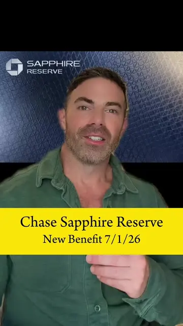New Chase Sapphire Reserve Benefit Just announced TODAY 7/1  3 months of Marriot