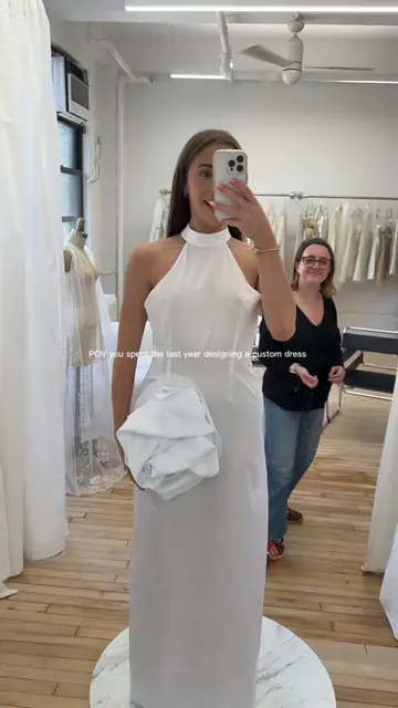 I knew I wanted to have at least one custom moment in my bridal wardrobe- and I 