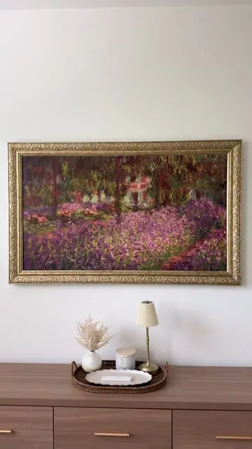 Let’s transform our frame tv! ✨🪞 The frame is from “frameyourtv”  Style: Rome R