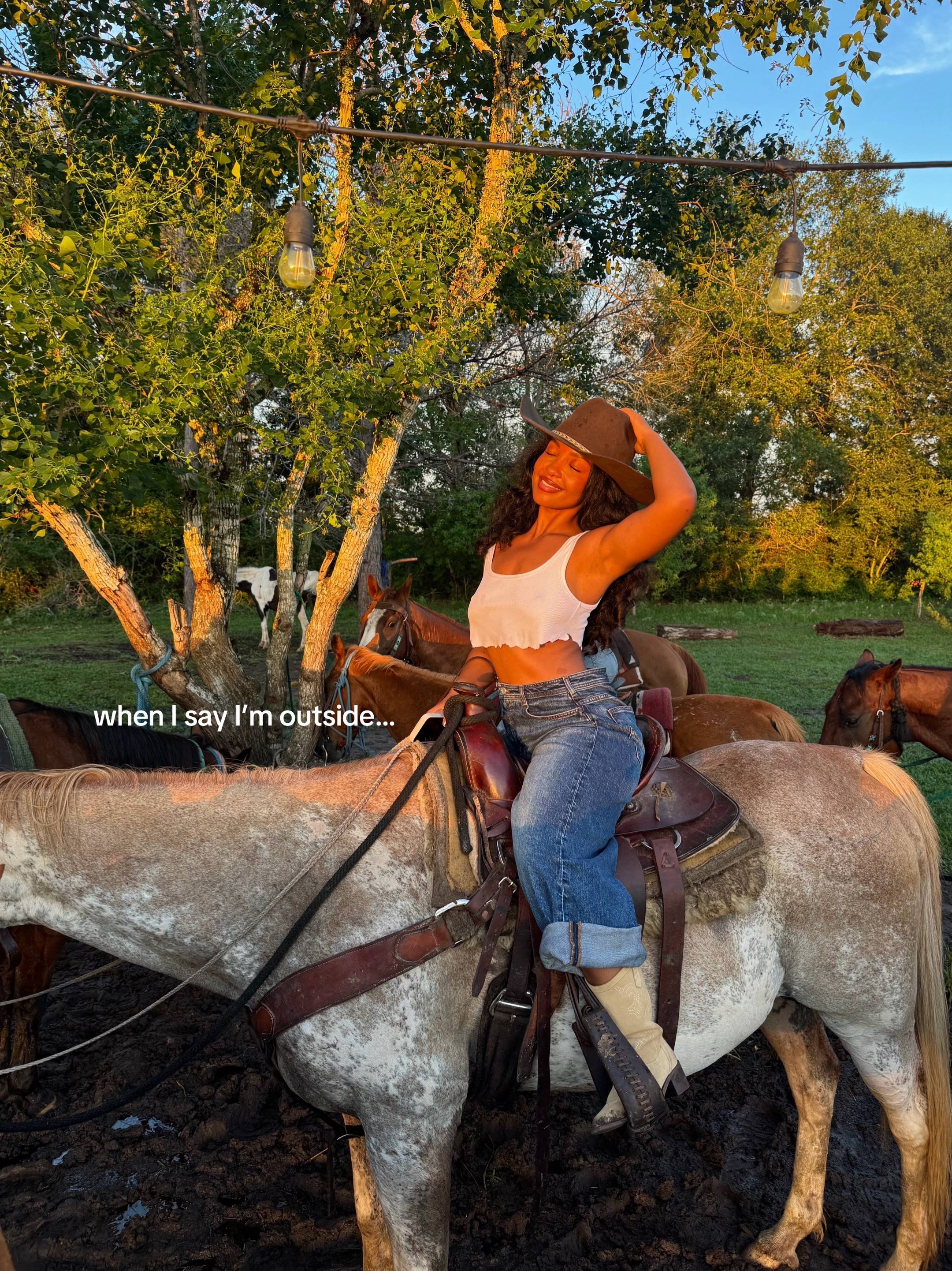 Never met a horse I didn’t like 😌 #horsebackriding #thingstodohouston 