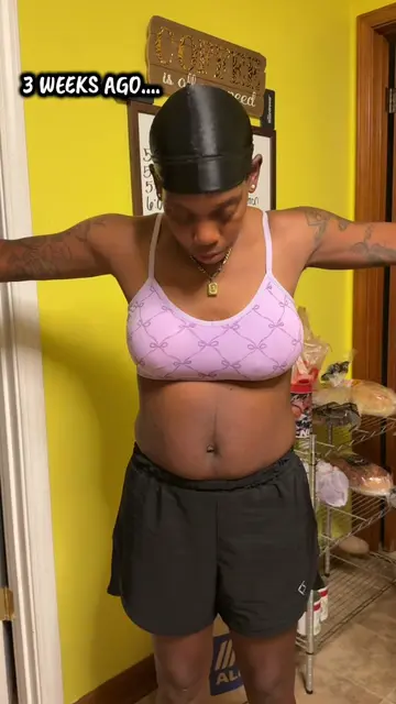 (3 Babies Down) Working On My Momma Pouch & Toning🔥🦵🏾💪🏾  #selflove #fatloss