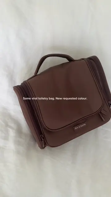 It’s here 🤎 Your favourite Odyssey Toiletries Bag is now available in your most