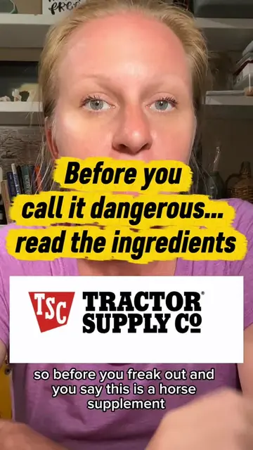 Before you panic because it says “horse supplement,” read the actual label. This